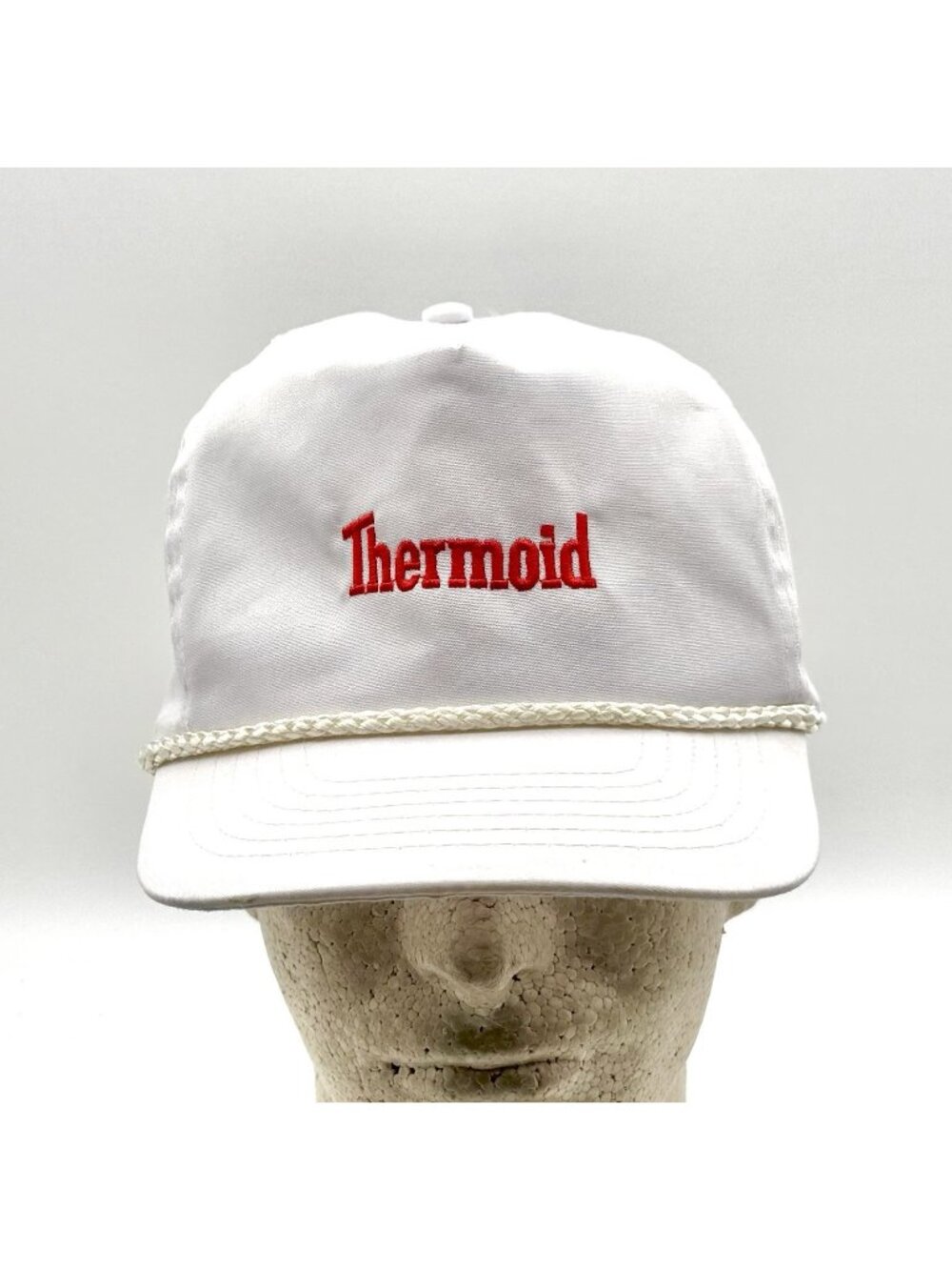 Vintage Thermoid White Rope Cap Strapback Golf Style Pre Owned See All Photos GC